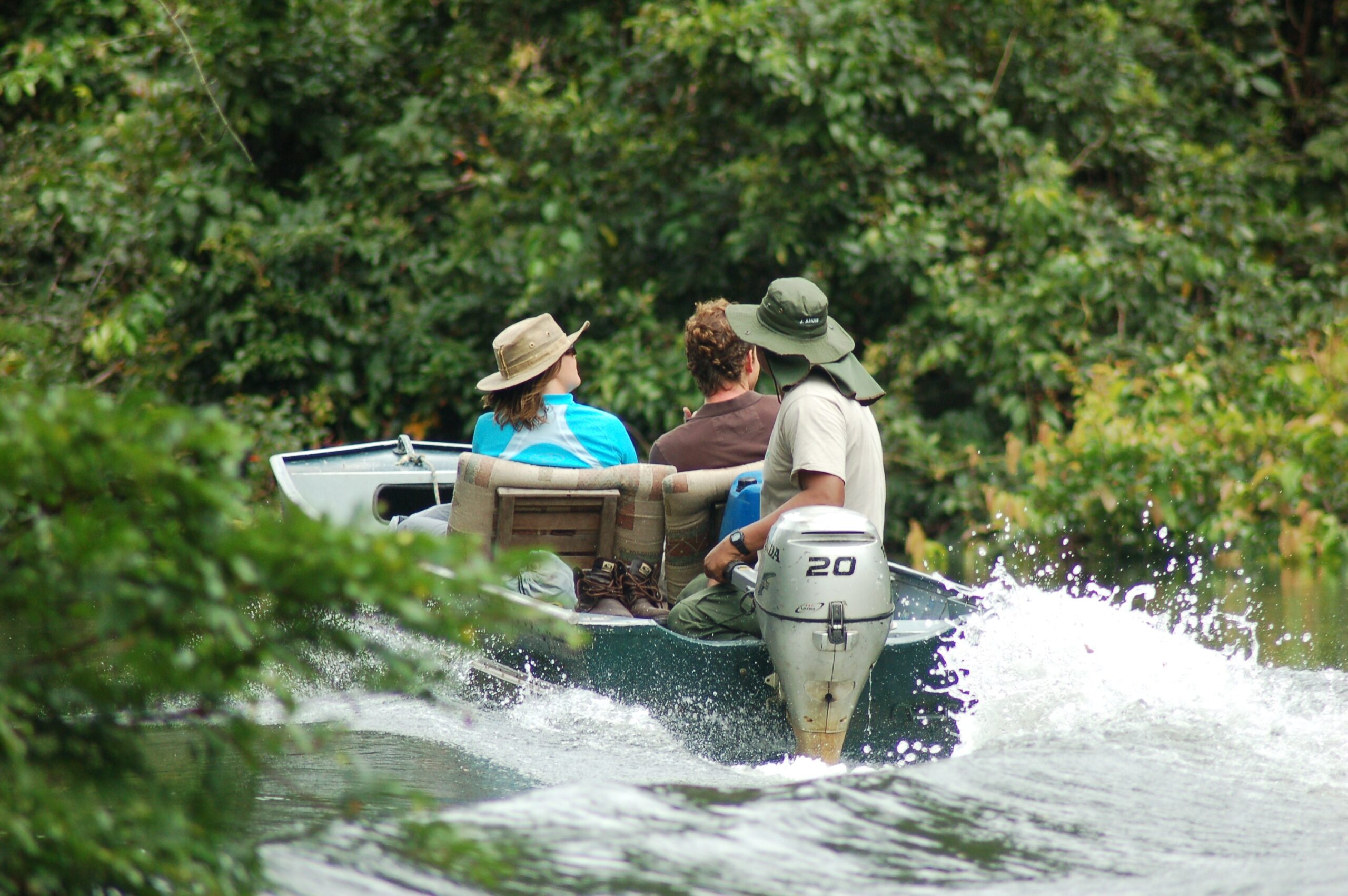 Over de rivier in Noel Kempff Bolivia